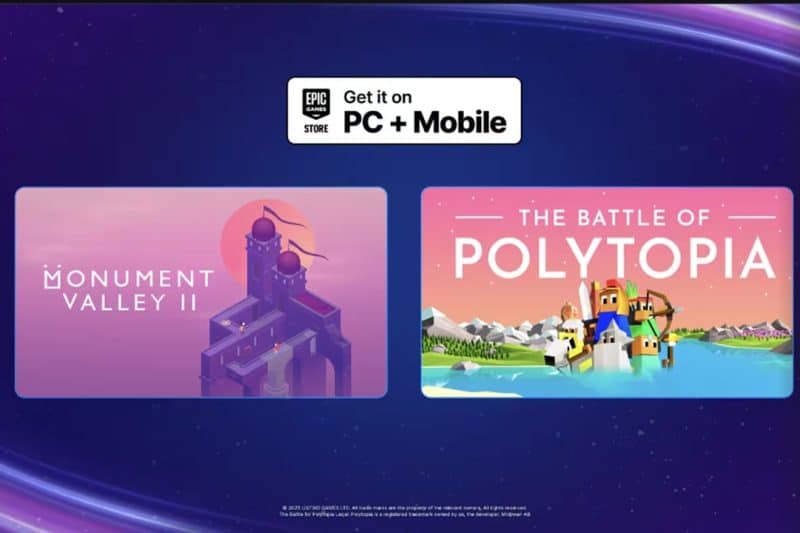 Epic Games Store раздает Monument Valley 2 и Battle of Polytopia бесплатно